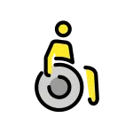 Man In Manual Wheelchair SVG Icon